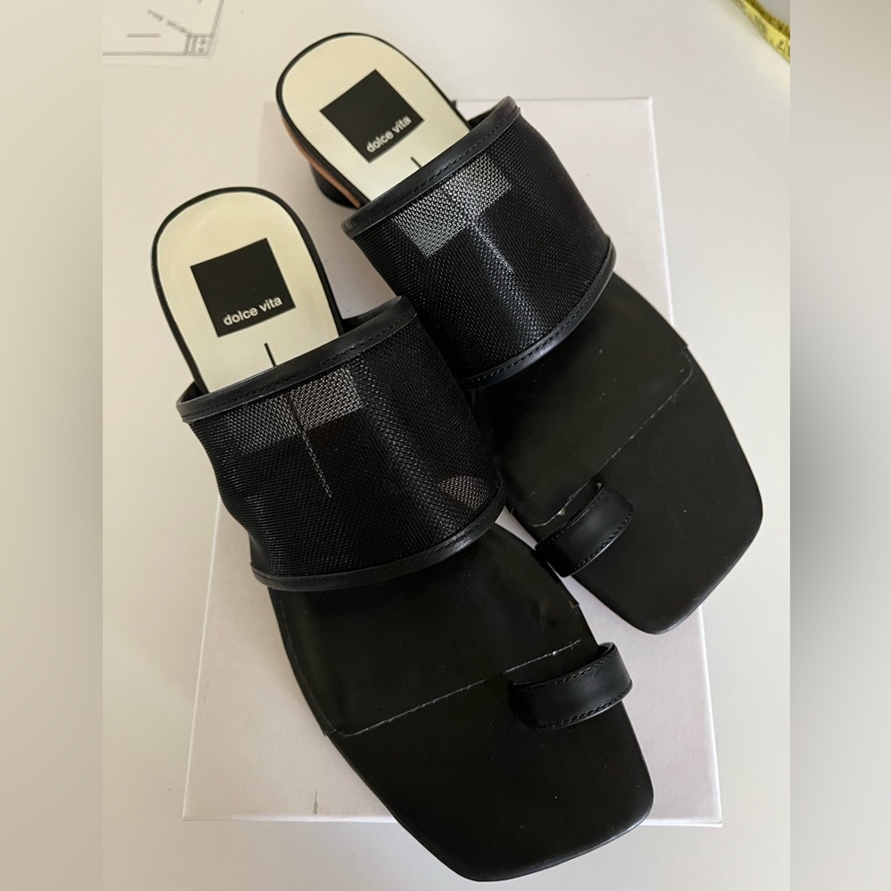 Dolce Vita black mesh sandal